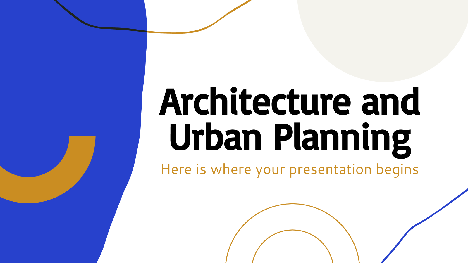 建筑和城市规划PPT模板